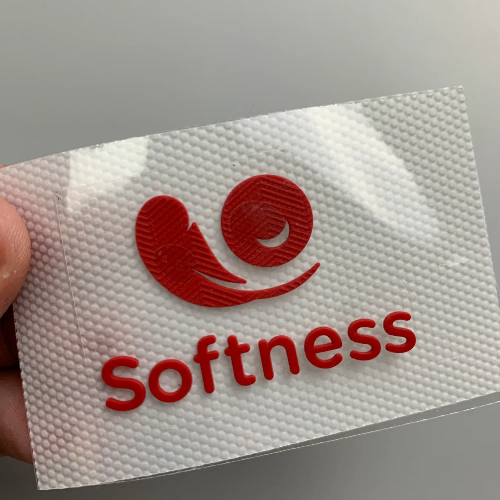 Custom Print 3D Logo Silicone Heat Transfer Printing Label For Garment Clothes DIY Thermal Transfer Hot Iron On Sticker