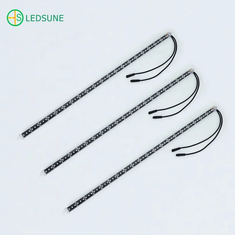 Event Stage Light DMX 3D LED Meteor Tube  Programmable 24V RGBIC LED Rain Light  for  Event Ceiling Decoration