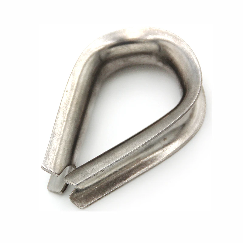 HIgh Quality DIN6899B Wire Rope Thimble 2.5MM 3.5MM 4MM 5MM 6MM 7MM 9MM 10MM 13MM Stainless Steel Cable Wire Rope Fittings