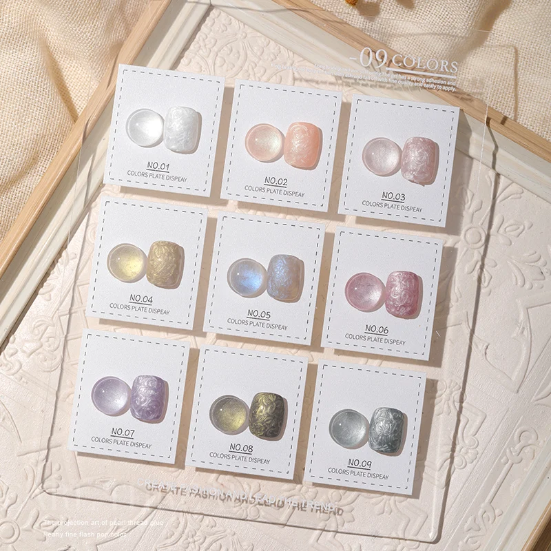 Pearl fritillaria threaded nail gel polish popular design UV Gel Nail Polish