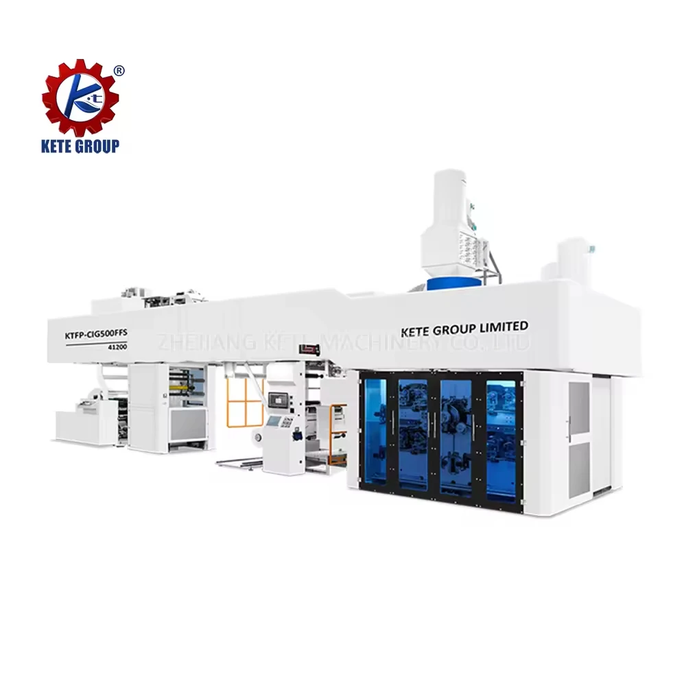 Automation New Styles 4 Colour Flexographic Rice Plastic Bag Printing Machine FFS Film Plastic Bag Flexo Printing Machine