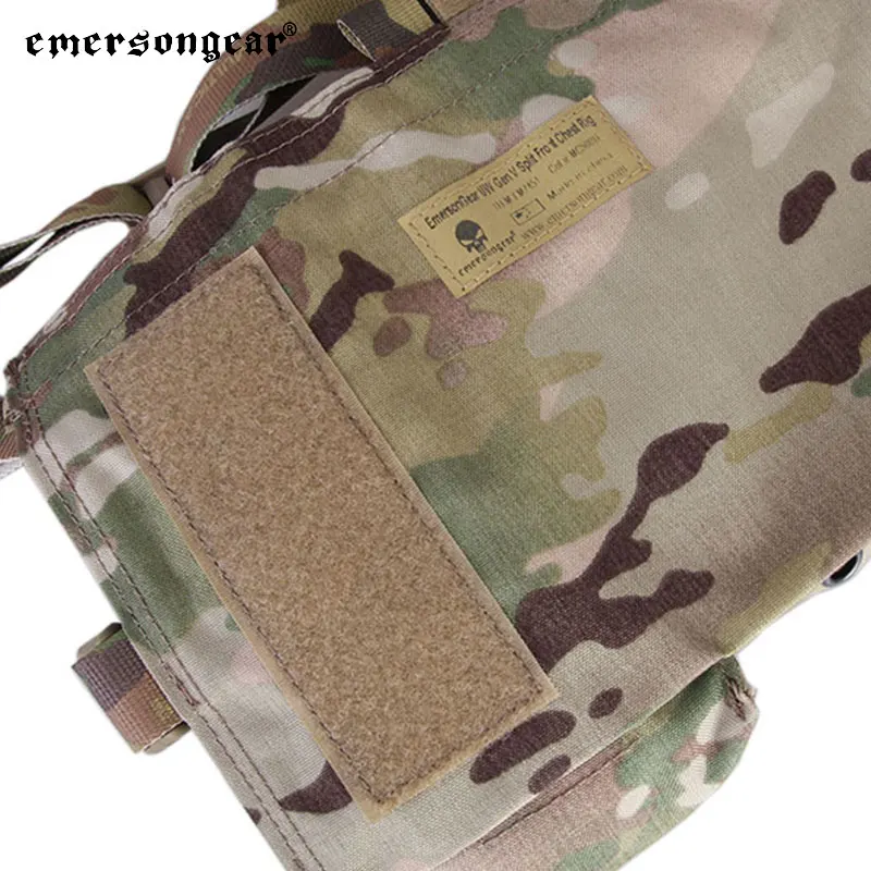 Emersongear 500D Cordura Nylon Adjustable Hunting Vest Tactical Combat Chest Vest Chest Rig With MUW Gen V Split Front Style