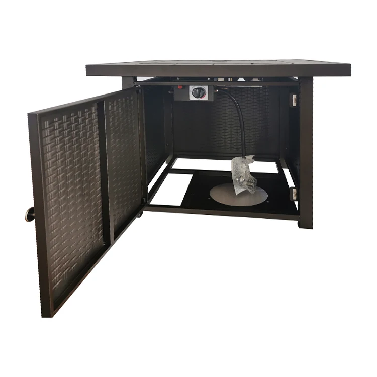 Высококачественный наружный квадратный газовый костер для сада