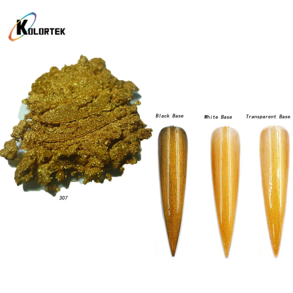 Kolortek Gold metallic pigment mica powder for paint and printing pearl pigment for nails