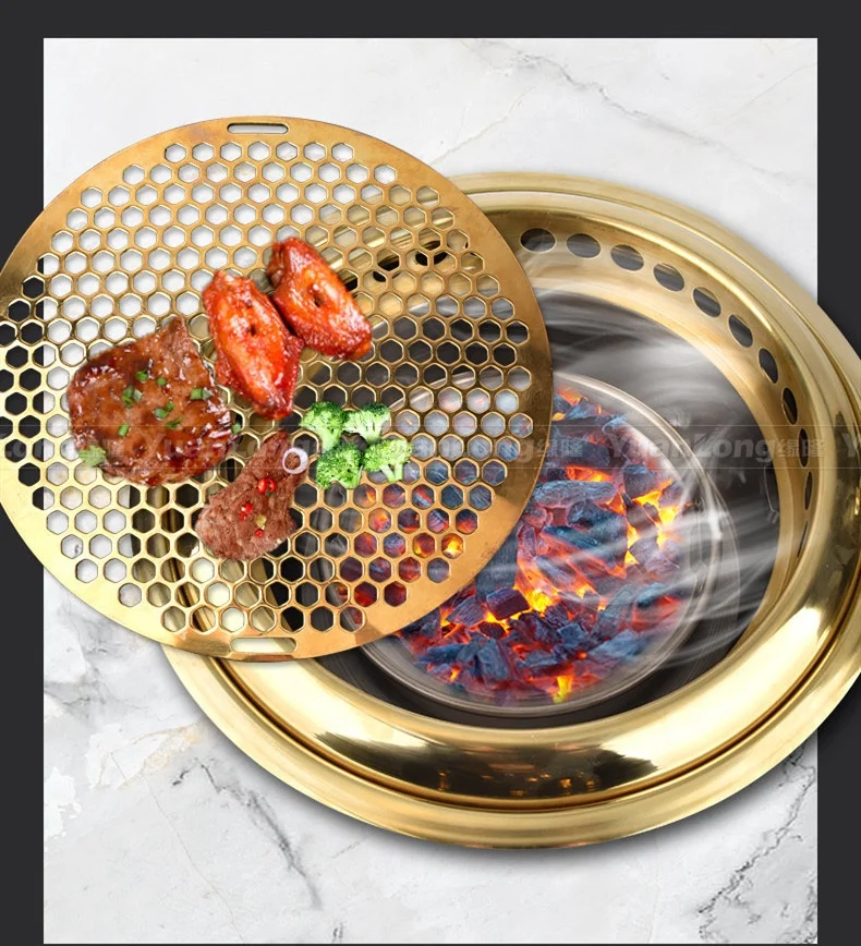 Commercial use samgyupsal stove hall japanese table top bbq charcoal grill for restaurants