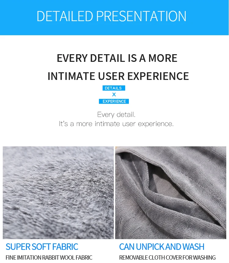 Hot sale hot water bottle belt Hot water bag with cover 1000ml PVC bag electric hot water bag cover