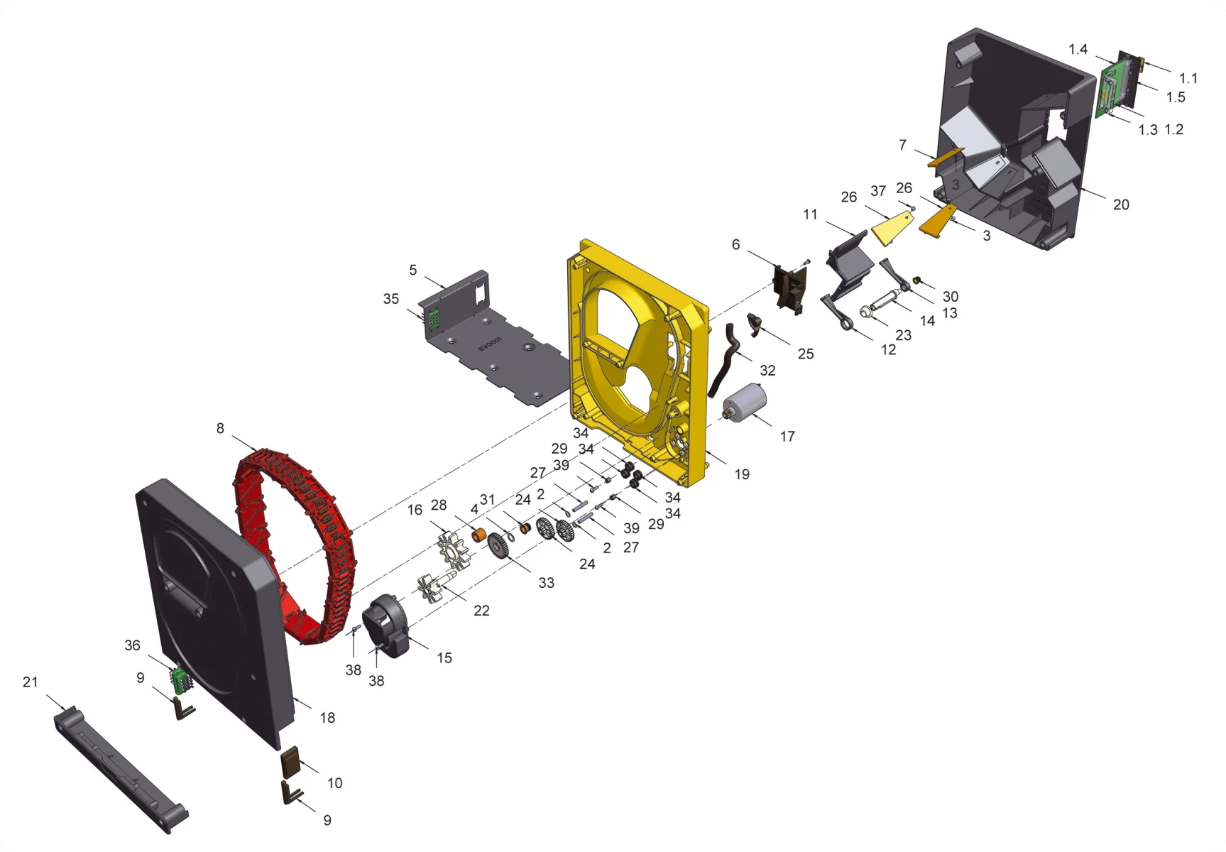 Coin Hopper for automatic parking machine E VOUTION Hopper for sale