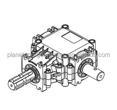 Tractor gearboxes for PTO drive shaft agricultural machines 540 rpm input China manufacturer OEM / ODM