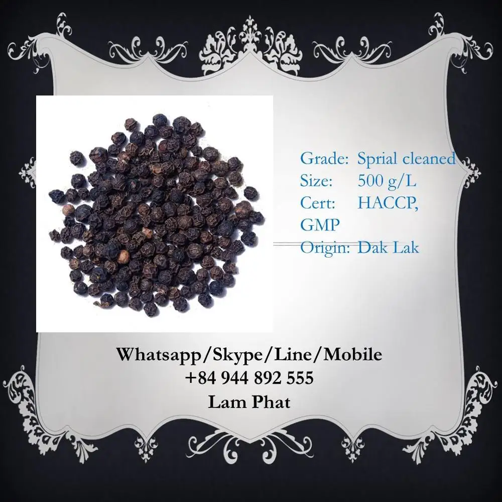 
Black pepper sprial cleaned 500 g/L 