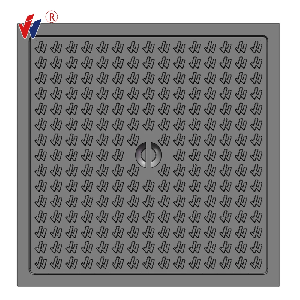 Class B125 Ductile Iron GGG 500-7 with Rubber Gasket Lock System Anti Theft Side Road Way Used Hatch  Manhole Cover