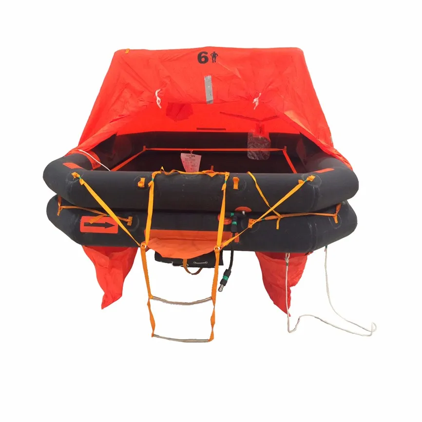 Marine offshore sea  safety Lifesaving Supplies ISO EC Solas ATOB 10 Person Inflatable Life Raft