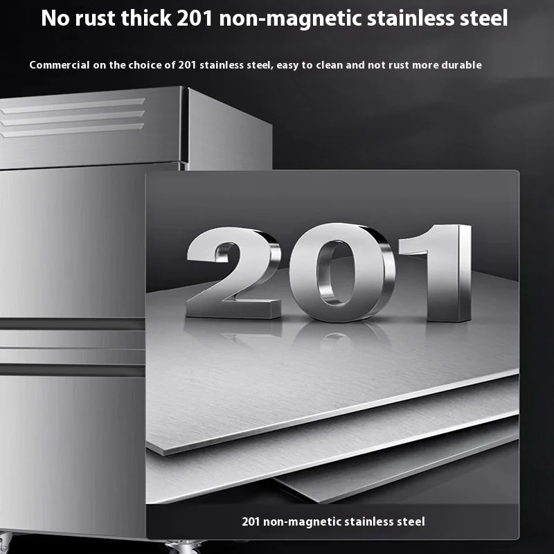 Commercial Double-Temperature Freezer Plug-In Air-Cooled Frost-Free Baking Four-Door Six-Door Cake Vertical Refrigerator