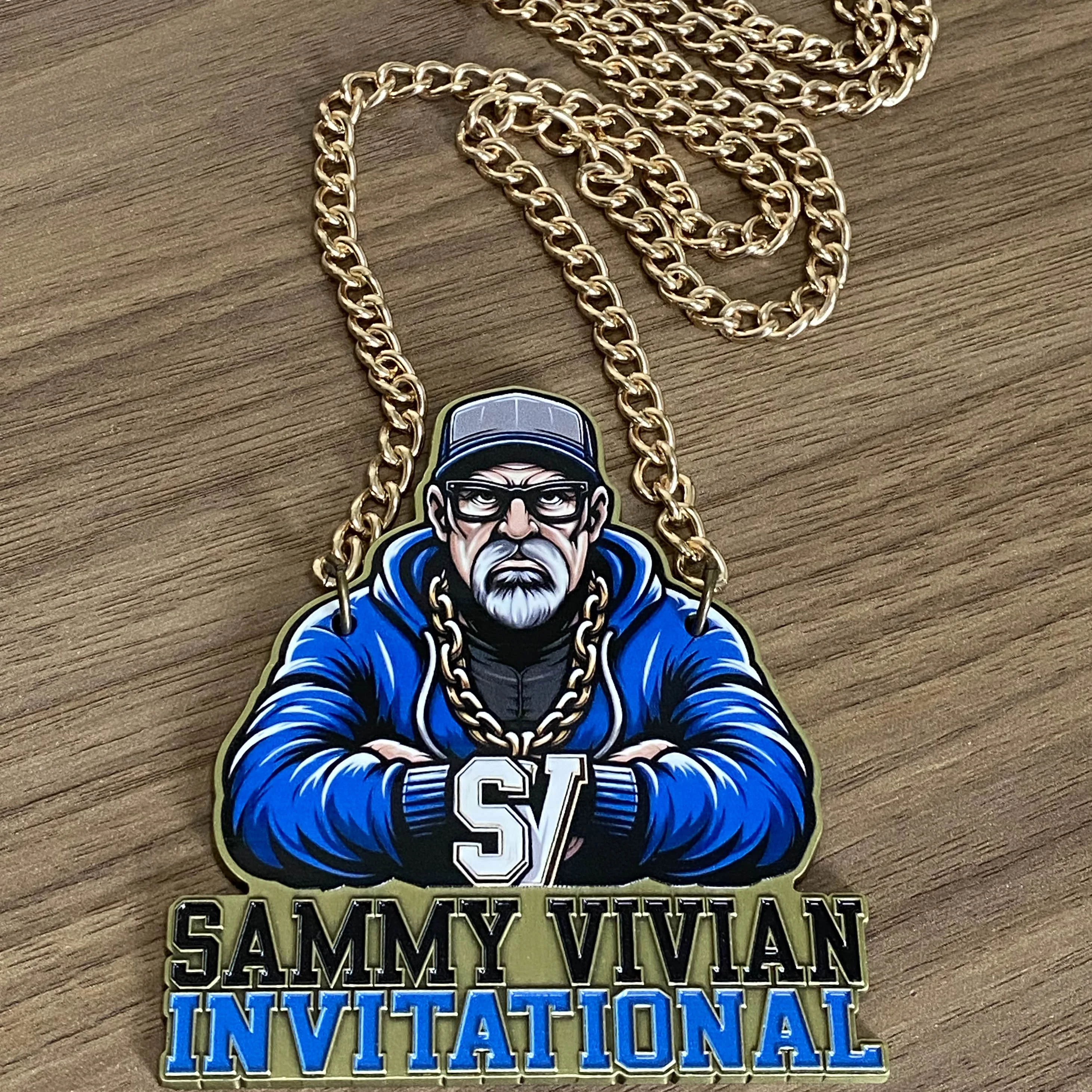 High quality custom necklace medal chain medal marathon medal with chain