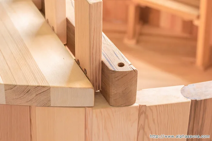 Alphasauna 1800*1000MM Internal wood fired stove hot tub for outdoor sauna activity