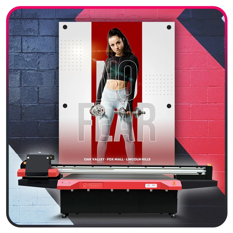 Factory Price Large Format Inkjet UV 2513 UV Flatbed Printer Glass Acrylic Wood Correx Plastic MDF UV Printer