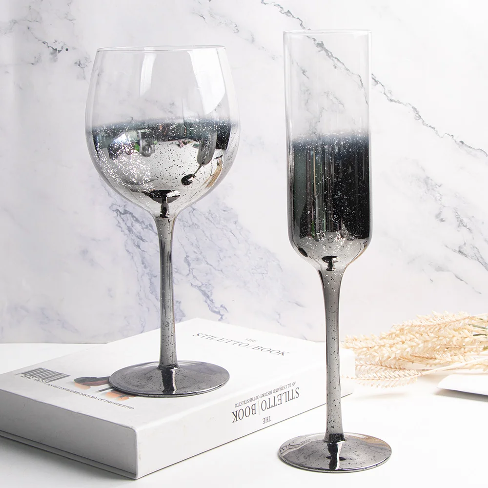 Factory Direct Sale Classic Retro Reusable Stem Cup Glass Wine Glasses