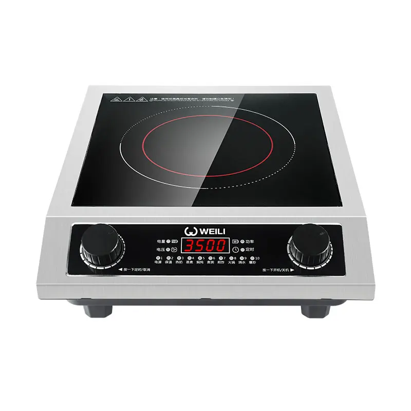 Hot Selling Stainless Steel  3500W Commercial Induction cooktop Hot Plate With Knob Control electric stove Induction Cooker