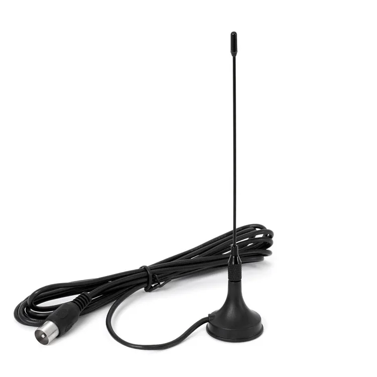 3DBI Best UHF VHF Wireless Digital Car TV Antenna F Male/iec Male for Car Tv Antenna Indoor with Magnetic Mount WL-TVE30150 50W