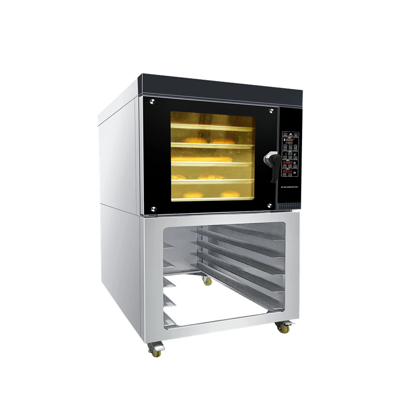 mini rotary oven baking machine bakery oven 5 trays industrial electric convection baking oven