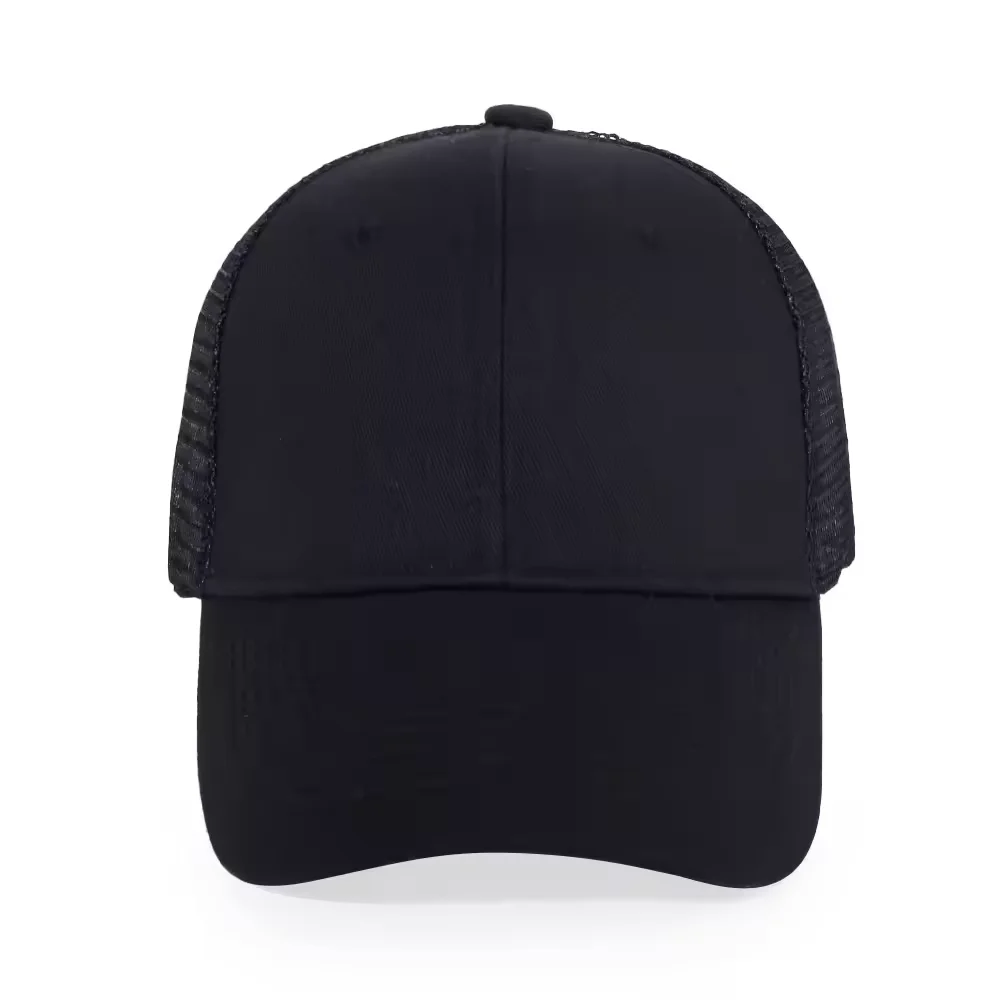 Wholesale Plain 6 Panel Trucker Cap Embroidery Snapback Mesh Sports Baseball Cap  Hat Blank Trucker Hats For Man