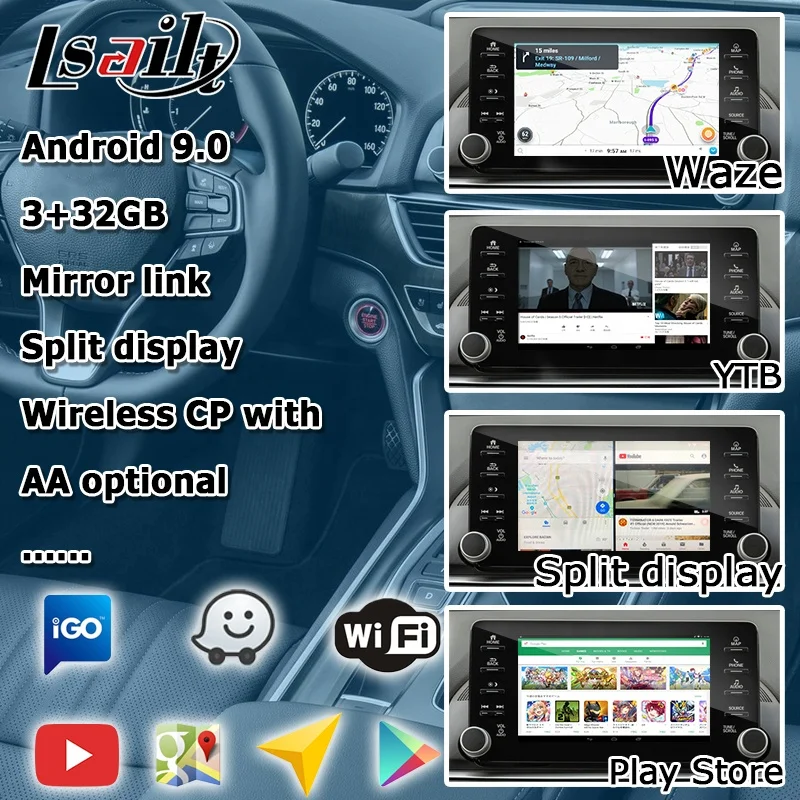 Lsailt Android CP video interface box for Honda Accord with YTB auto Android Civic CRV CR-V Pilot