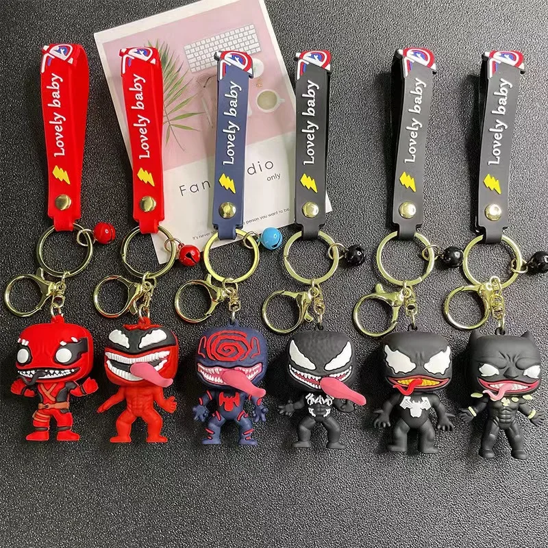 New cartoon venom key chain pendant car key chain bag pendant accessories small gift