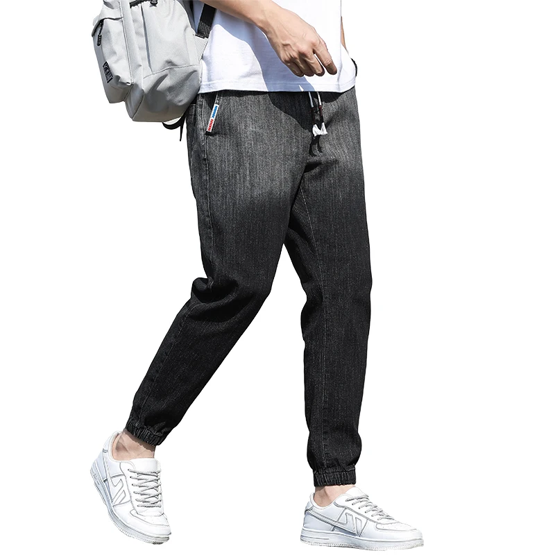 guangdong factory Denim pants in gradient drawstring vintage jeans vintage jeans