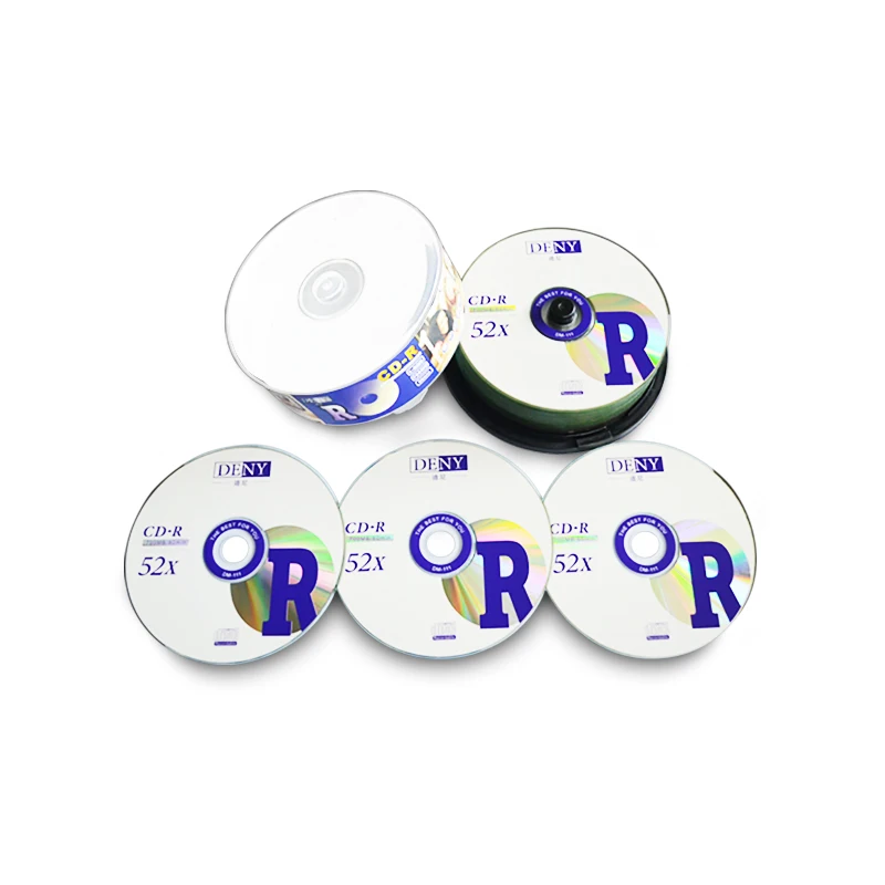 Blank CD-R Disk Three Colour Printing Popular 700MB OEM  Logo 50 Shrink wraps