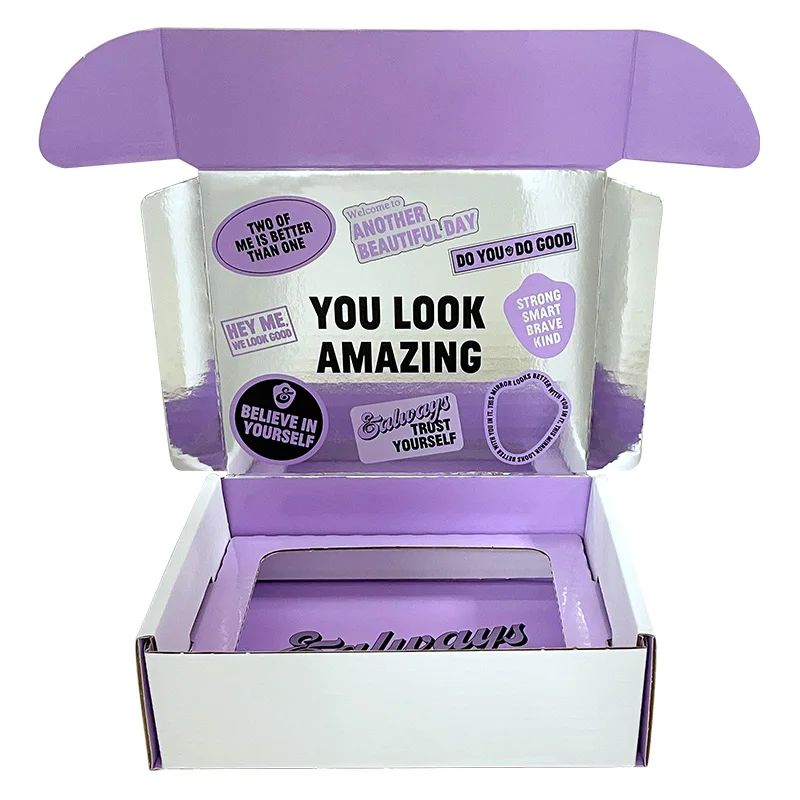 SFT Custom Jewelry Cosmetic Lipgloss Eyelash Wig Small Gift Skincare Jewellery Packaging Box With Logo Private Label Custom