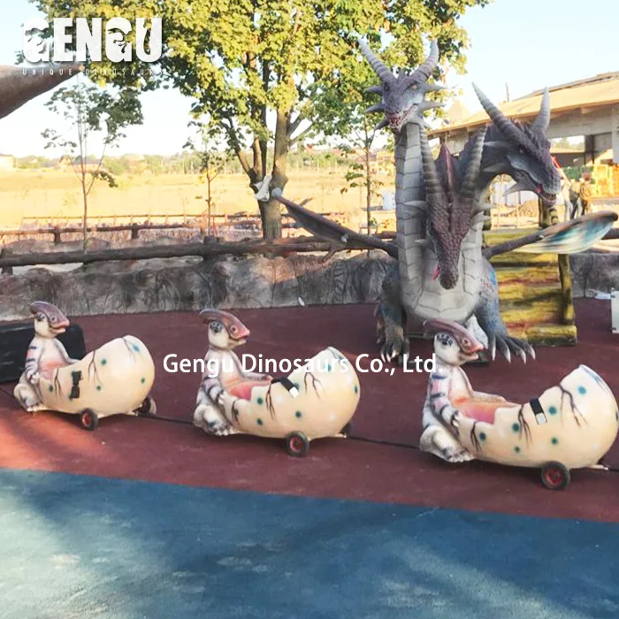 Dinosaur Themed Amusement Ride Carousel