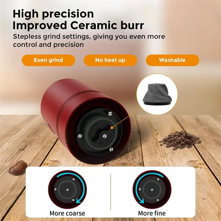Portable Espresso Coffee Grinder Usb Coffee Bean Grinders Machine Electric Burr Coffee Grinder For Sale