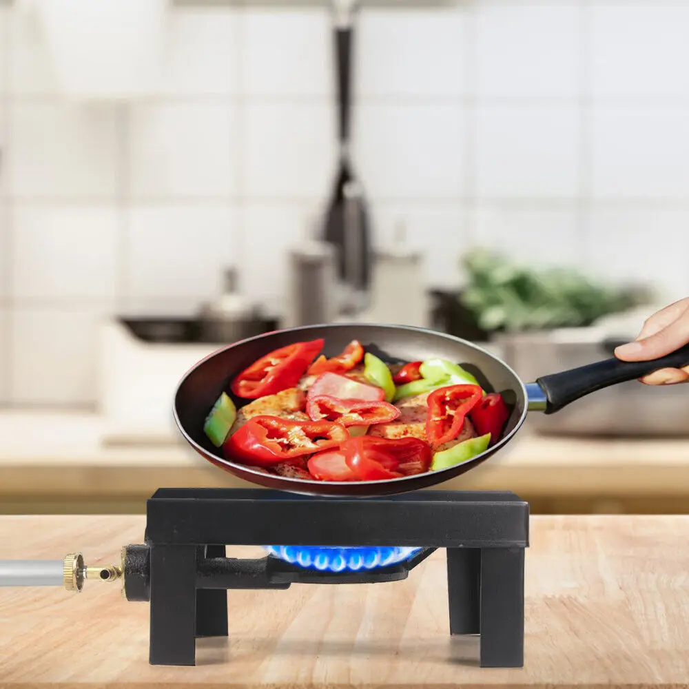 Portable Outdoor Camping Stove BBQ Cooker stove Iron LPG Single Propane Gas Boiling Ring Burner