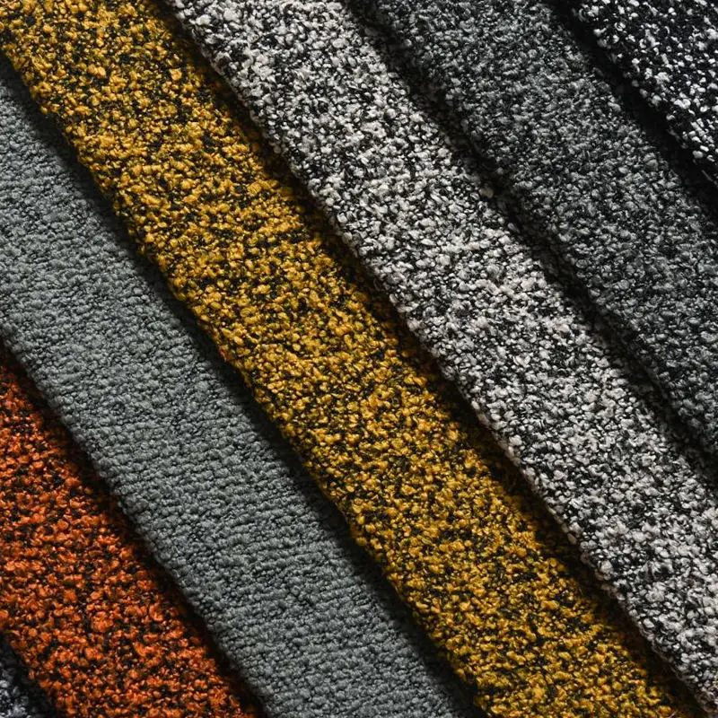 Manufacturer Direct Sale Upholstery Lamb Wool Look Fabric Woven Boucle Sofa Fabric