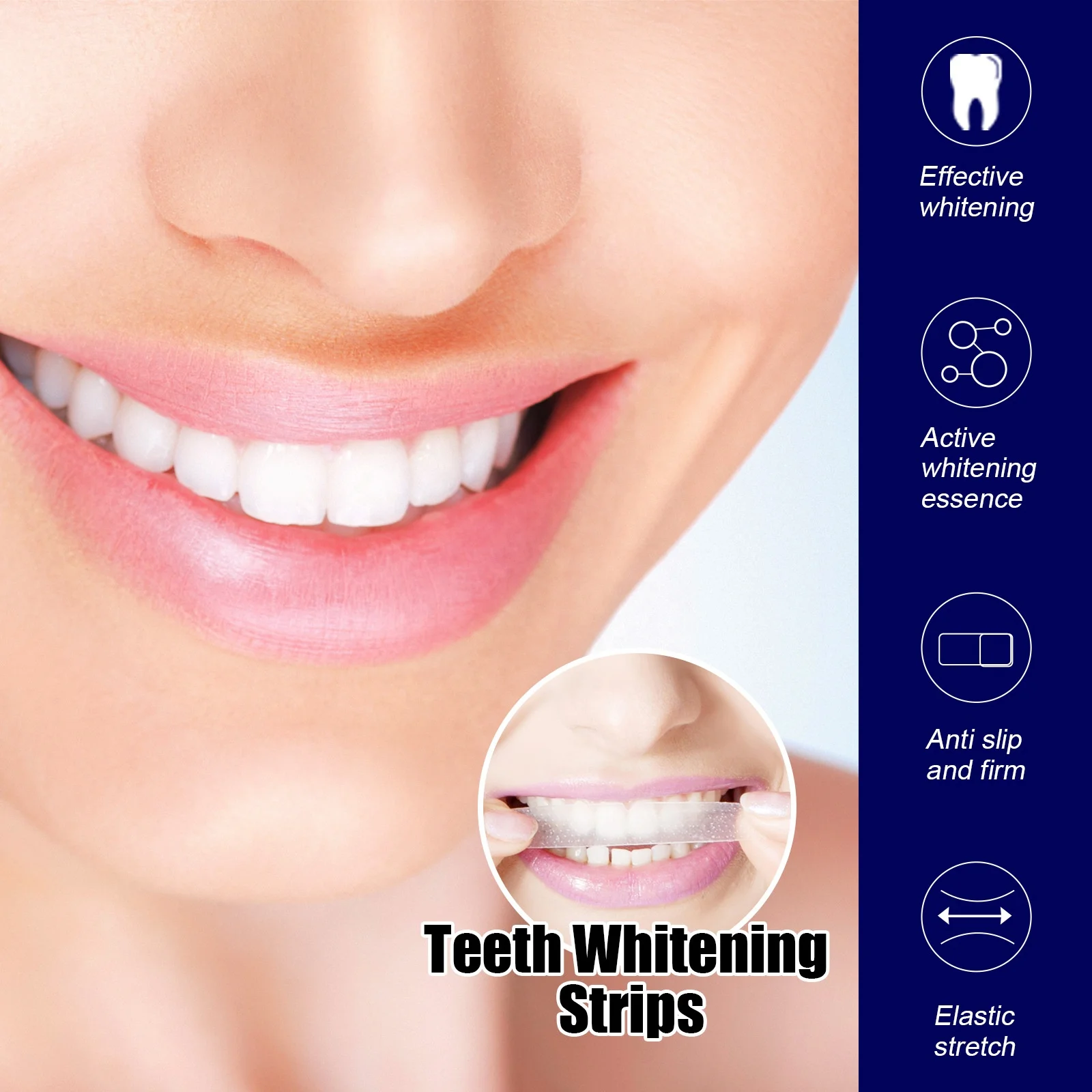 14pcs Non-Toxic Professional Strength Teeth Whitening Strips Remove Coffee Wine Tobacco Other Stains