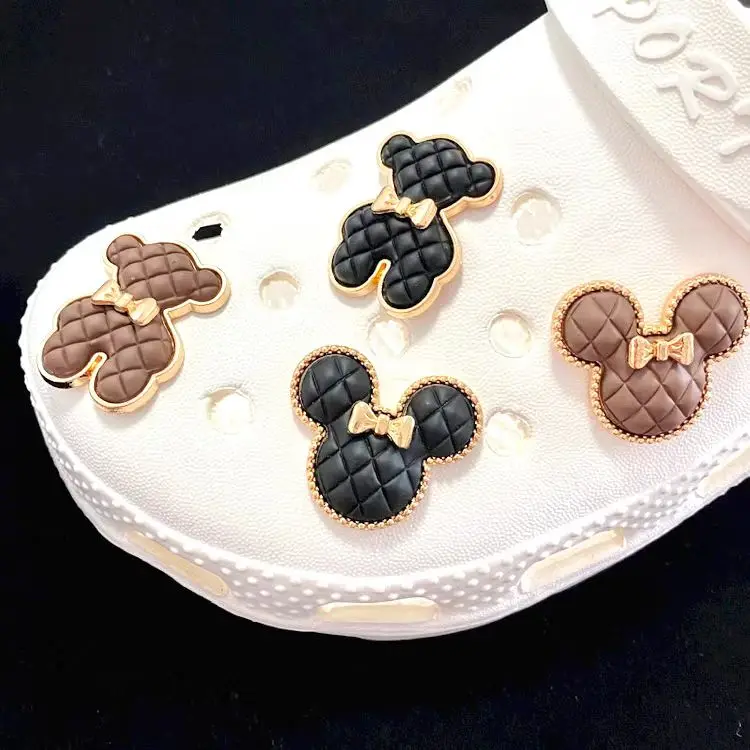Роскошные украшения для обуви Crocks металлические дизайнерские подвески с кристаллами сандалий