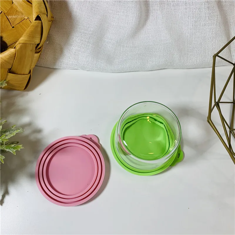 Universal Size One fit 3 Standard Size Silicone Pet Food Can Cover Can Lids for Dog and Cat Food