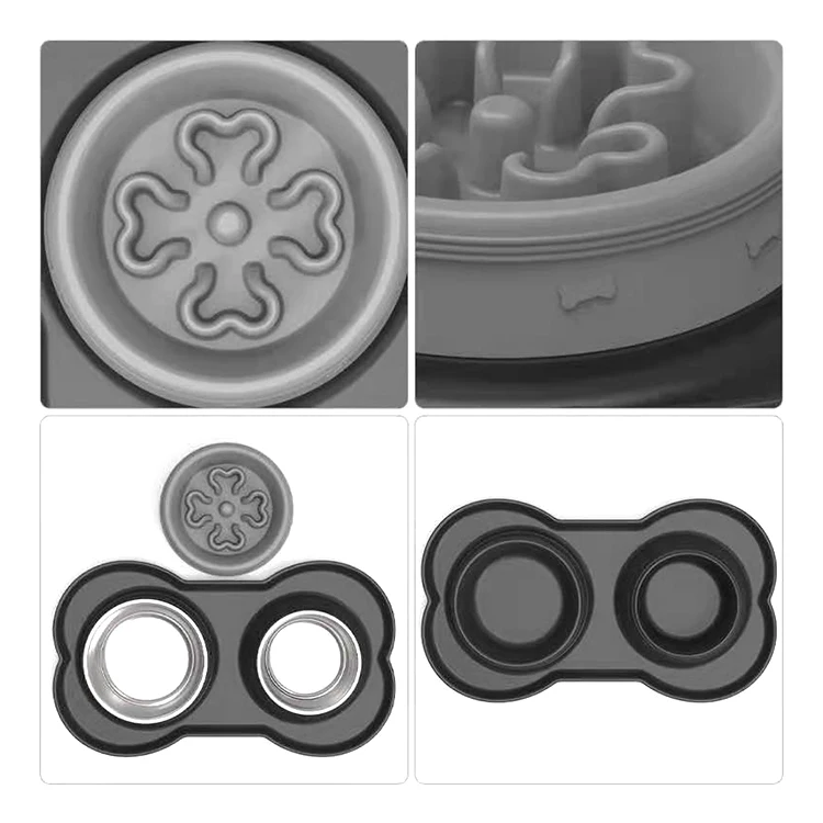 Anti-choking Pet Interactives Bloat Stop Spiral Dog Milk Spirals Feeder Slow Feed Mat Bowl For Cats And Dogs