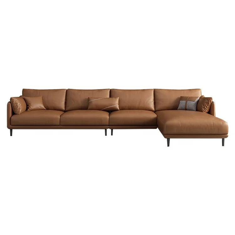 
Hot Sale Factory Price Modern Style Large Size Home Furniture Leather Sofa Set cheap living room sofas Made In China 