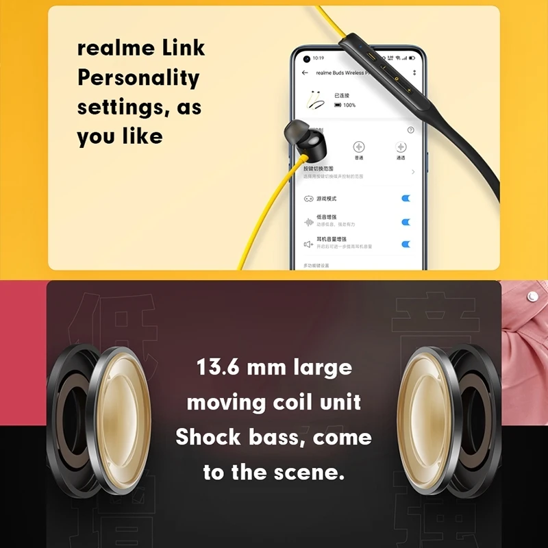 IPX4 водонепроницаемый Realme бутоны студийный беспроводной Pro Магнитный активное шумоподавление ANC гарнитура игровой