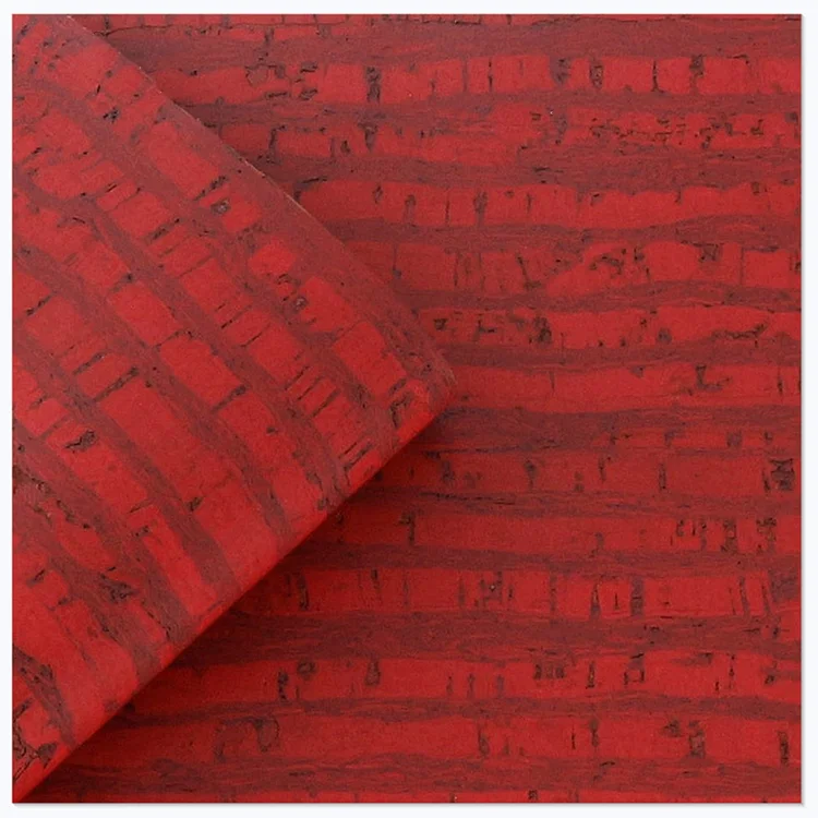 Designed Vegan Fabric Biodegradable Natural Organic Portugal Cork Leather