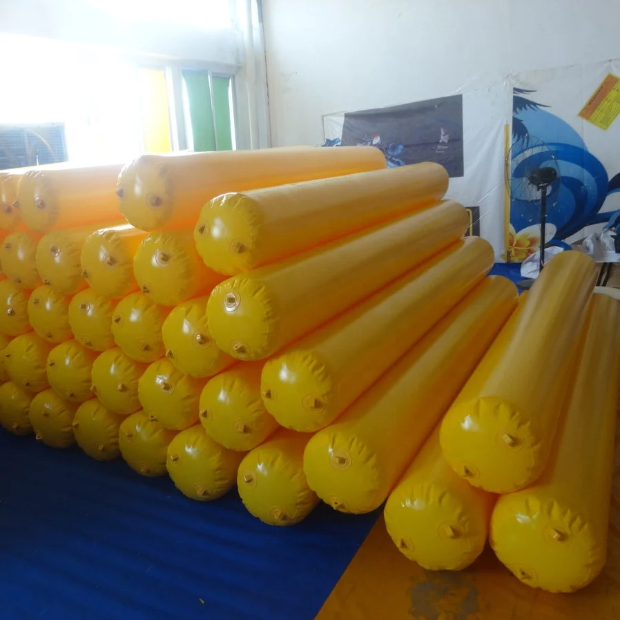 3m long colorful Inflatable Tube , Inflatable Buoy water pipe For Sale