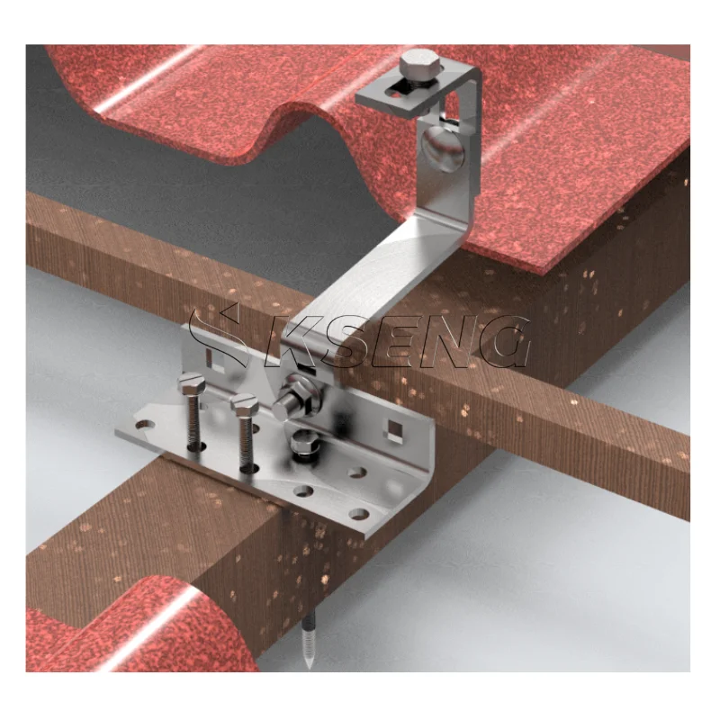 Kseng Aluminum Solar Roof Mounting Bracket Framed PV Modules Rooftop Installation System for Solar Panels