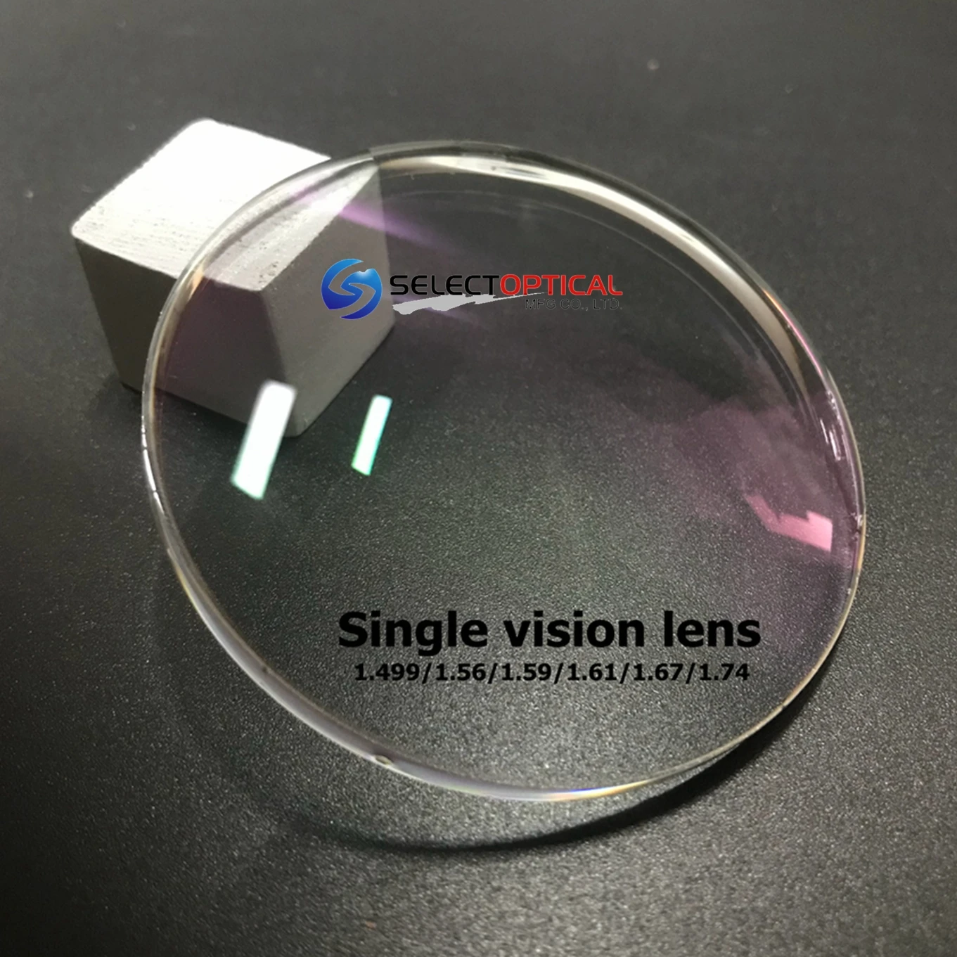 Professional high precision Single vision crystals for eyewear CR39 1.49 1.56 1.59 1.61 1.67 1.74 STOCK plastic ophthalmic lens