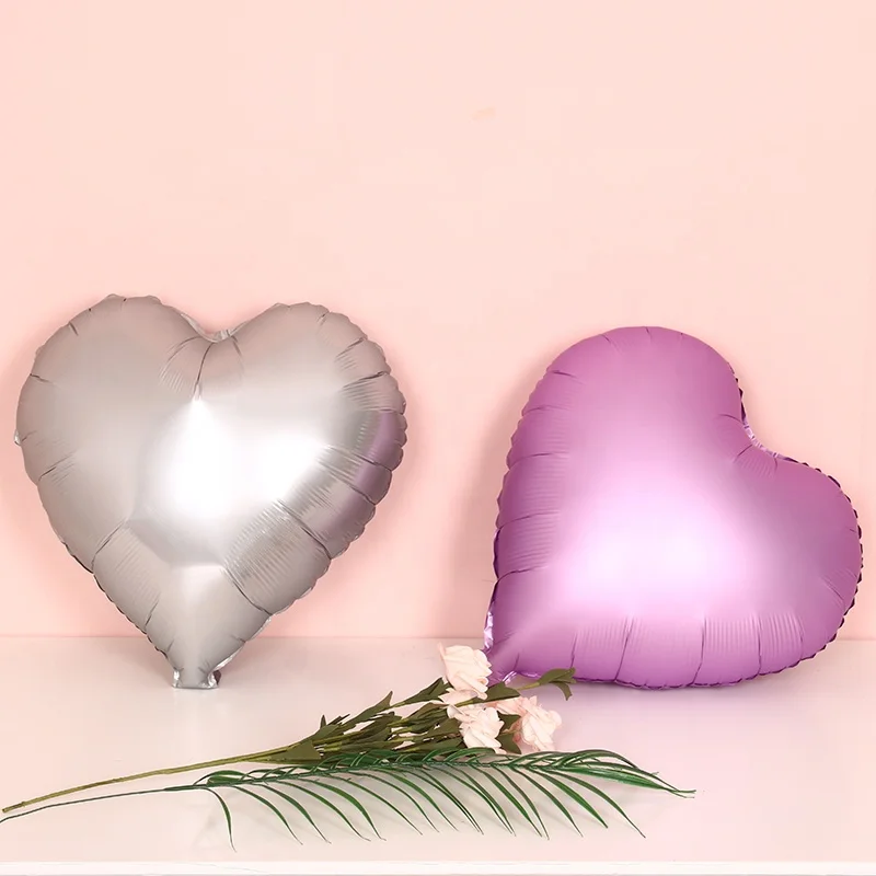Wholesale 18 Inch Globos Metallic Multi-Color Heart Star Shaped Aluminium Balloons For Party Decoration