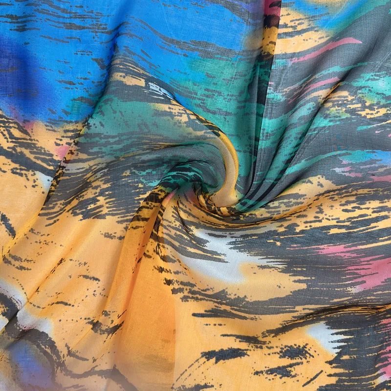 Free Sample Low Price ODM/OEM Pure Mulberry Silk Chiffon Fabric 100% Pure Fabric