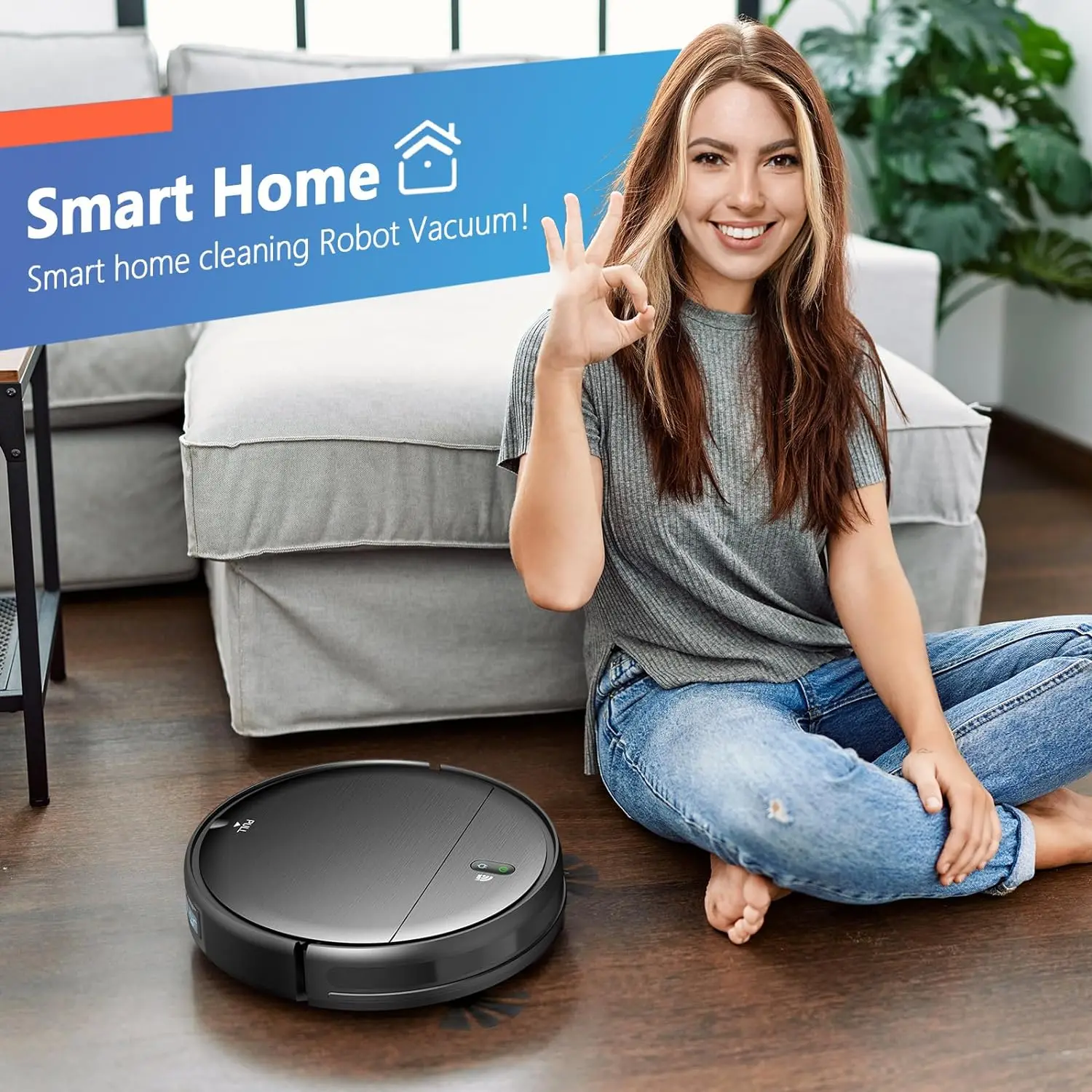 Germany Warehouse Smart Robot Vacuum Auto Charging Household Sweeping Robot Wholesale High Suction Robotic Vacuum Cleaner