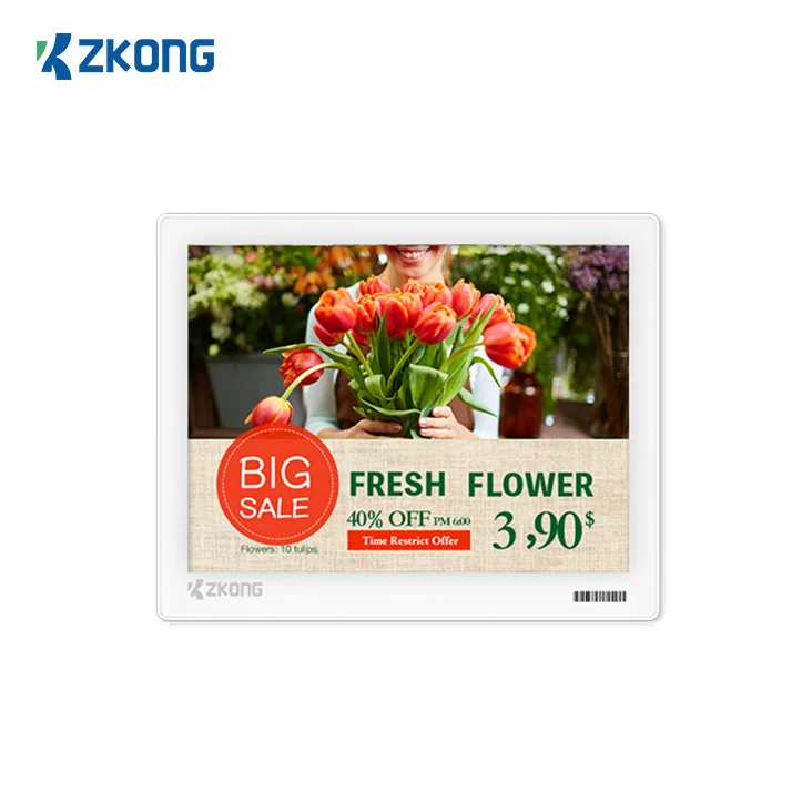  Zkong 5 8 дюймовый NFC e-ink многоцветный цифровой ценник для супермаркета Беспроводная электронная полка этикетка
