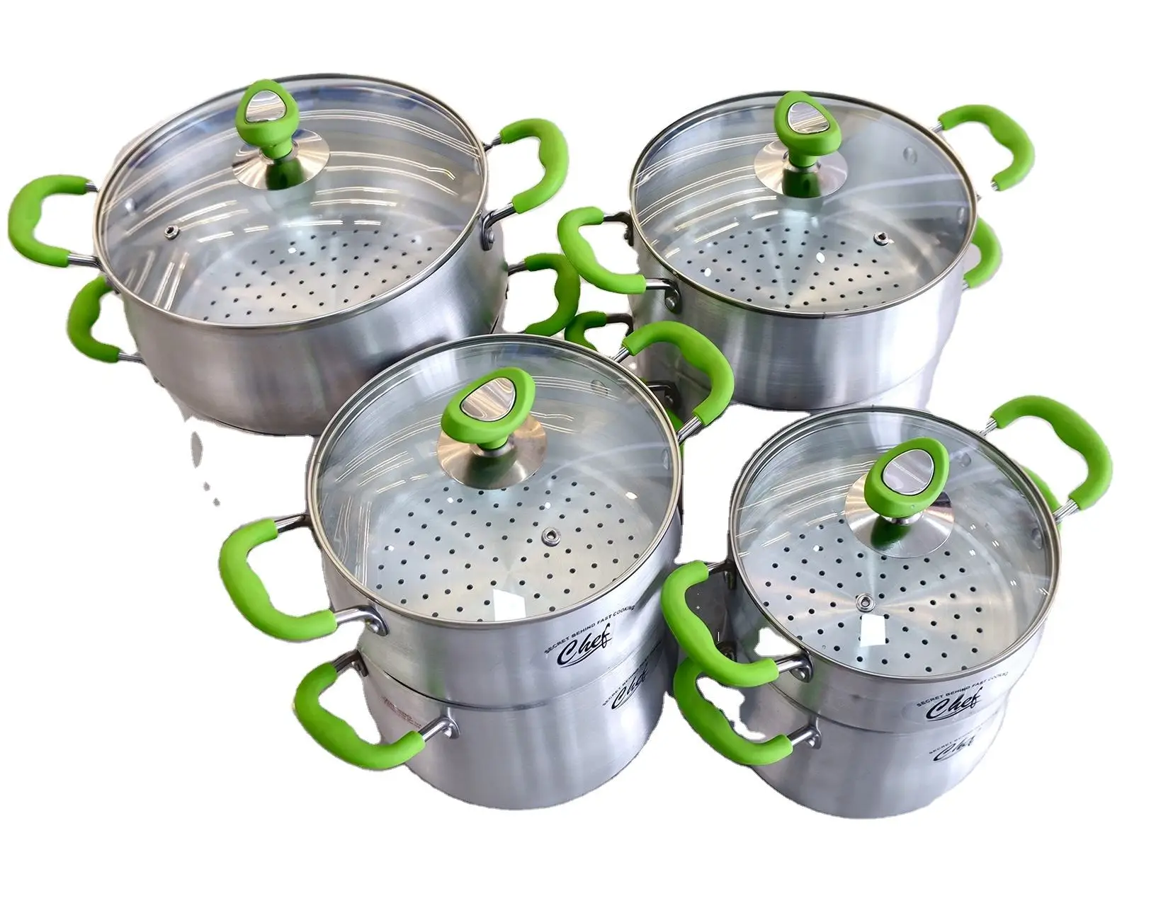 Aluminum Cooking Pot Sets Large Capacity  Indian Style Big Caldero Pot Aluminum Stock Pot For Resuarant