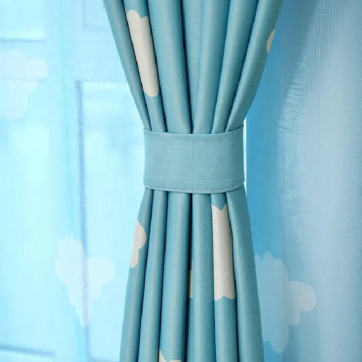 Wholesale Elegant Soundproof Polyester Kids Blackout Jacquard Curtains for Living Room
