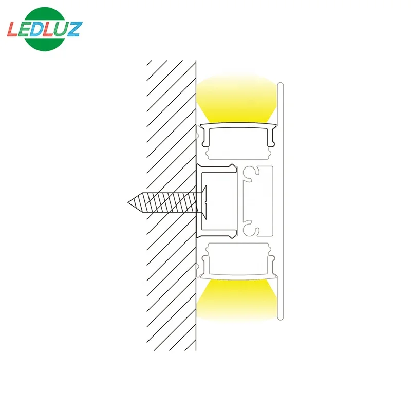 
ALP050 LEDLUZ UP And Down Wall Mounted Aluminum LED Profile 